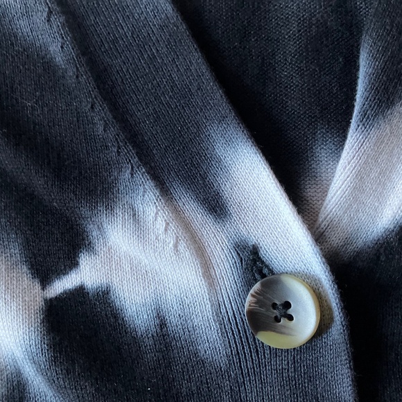 Sanctuary Oversize Black & White Tie Dye Cardigan L - Picture 3 of 5